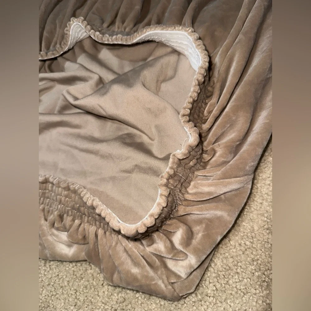Velvet chair cover